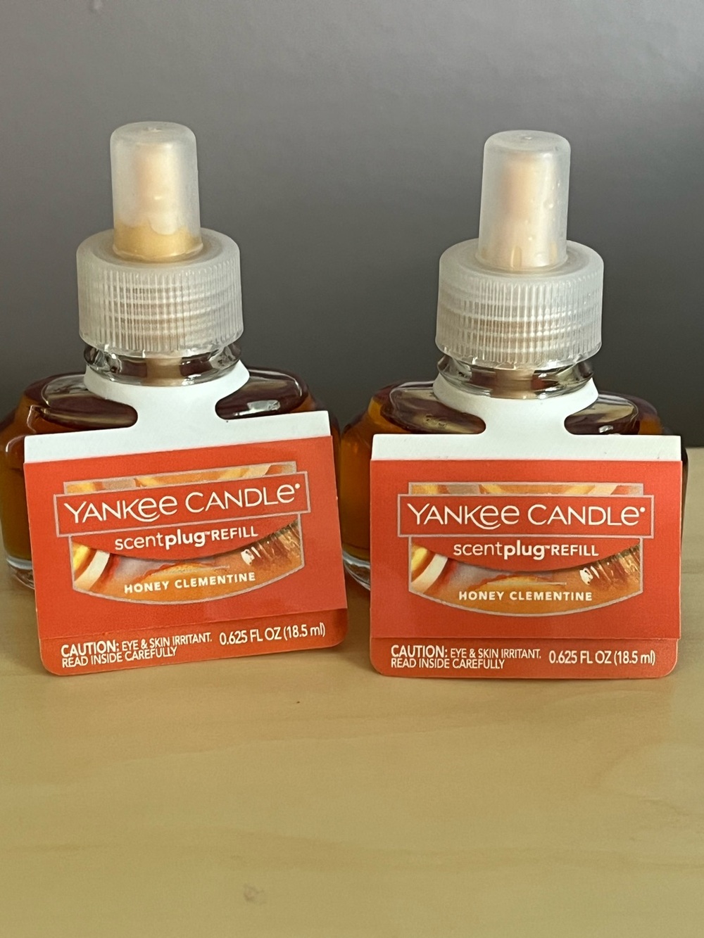 Two New Yankee Candle Honey Clementine Plug In Scented Refills